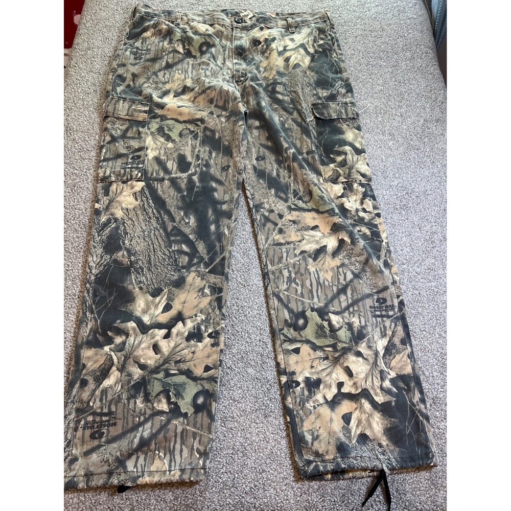 vtg Mossy Oak camo Pants Mens XL Breakup USA cargo Hunting streetwear utility 90